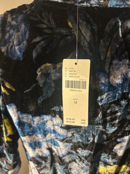 Anthropologie The Somerset Velvet Maxi Dress NEW with tags Medium - Picture 5 of 9